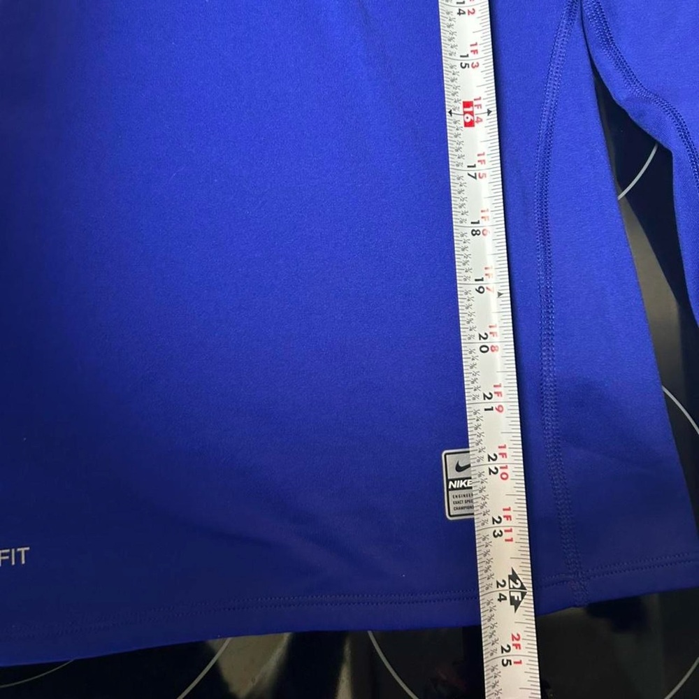 Nike Blue Long Sleeve Dri-Fit Athletic Top - Picture 6 of 6